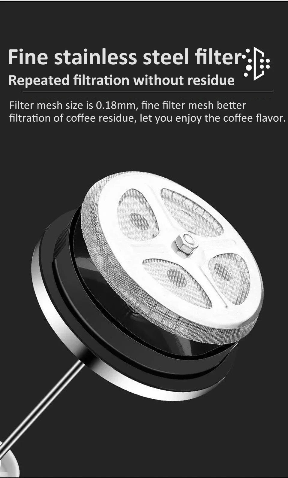 350-1000ml Stainless Steel Glass Coffee Maker French Press Coffee Pot Heat Resistant Borosilicate Glass Tea Pot Kitchen Tools